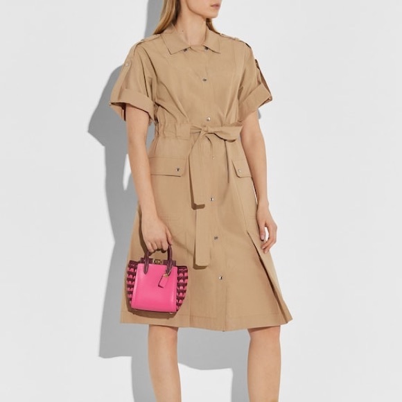 Coach Troupe Tote 16 With Weaving - Picture 4 of 6